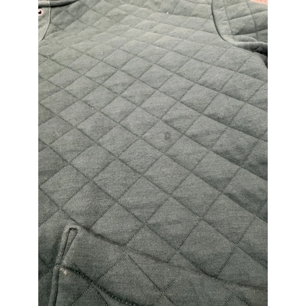 Coldwater Creek Quilted Jacket Women's Small Green Snap Front Lightweight Coat - Picture 8 of 10